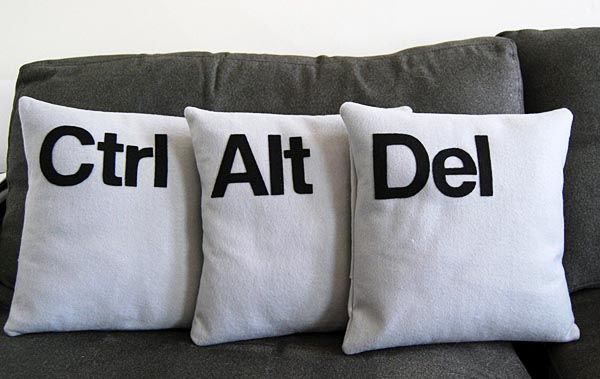 Ctrl Alt Del Pillows