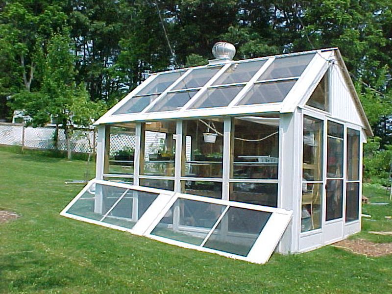 old doors greenhouse