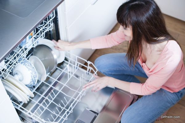 green dishwasher