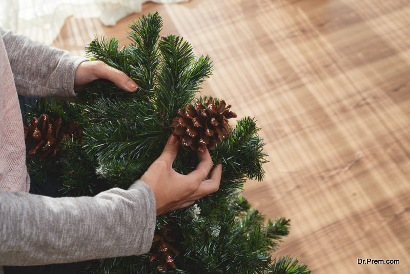 Artificial DIY Christmas tree