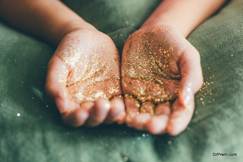 Giving kids glitter