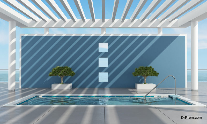 Shaded Pool Area