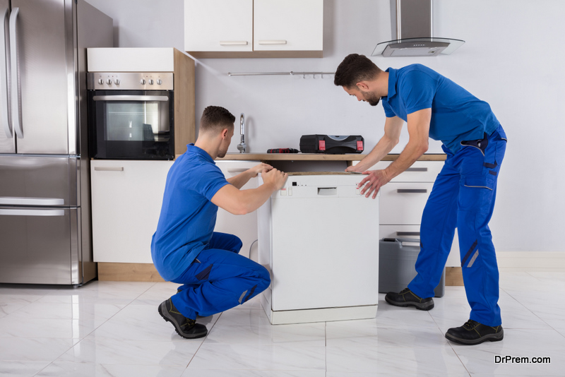 Dishwasher installation